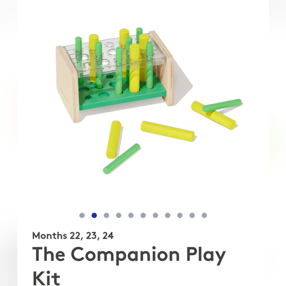 Colorful Wooden Test Tube Rack Toy - Picture 2 of 5